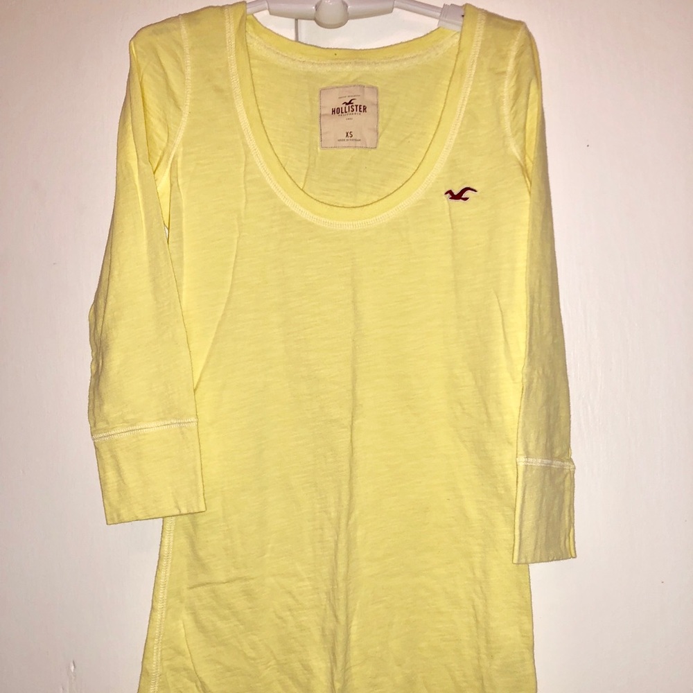Hollister 3/4 sleeve t shirt xs